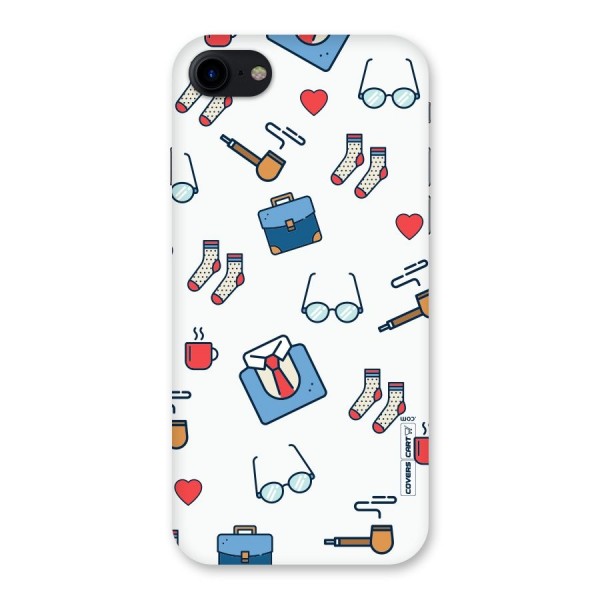 Shirt Spectacles Pattern Back Case for iPhone SE 2020