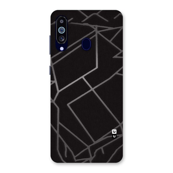 Silver Angle Design Back Case for Galaxy A60