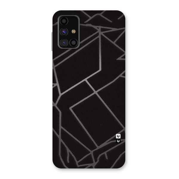 Silver Angle Design Back Case for Galaxy M31s