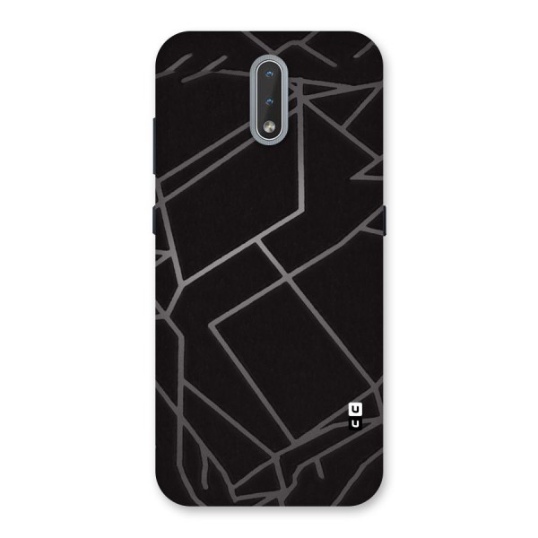 Silver Angle Design Back Case for Nokia 2.3