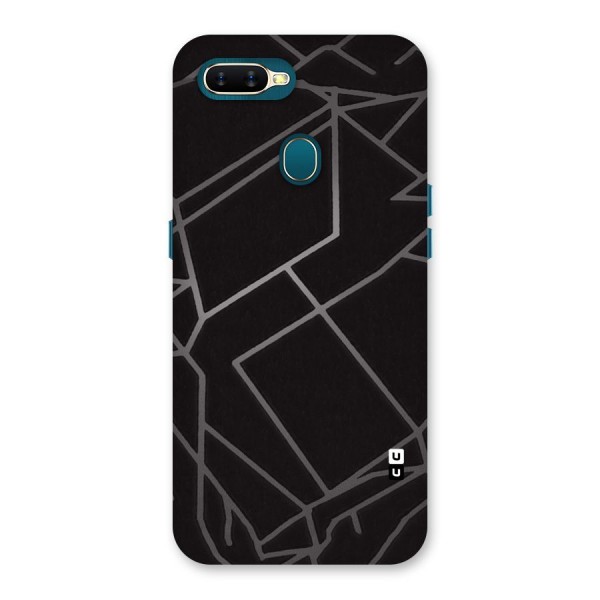 Silver Angle Design Back Case for Oppo A7