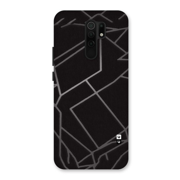 Silver Angle Design Back Case for Redmi 9 Prime