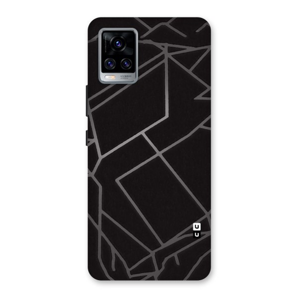 Silver Angle Design Back Case for Vivo V20 Pro