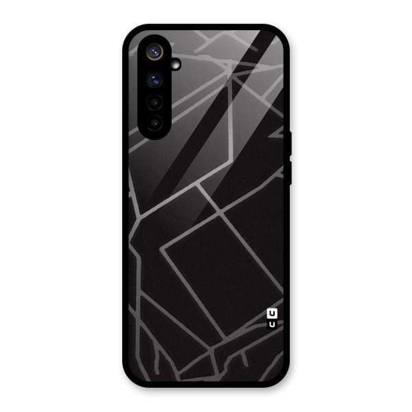 Silver Angle Design Glass Back Case for Realme 6i