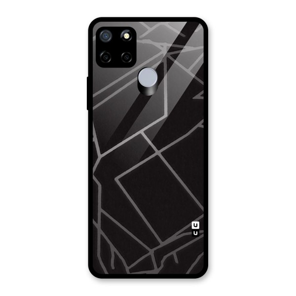 Silver Angle Design Glass Back Case for Realme C12