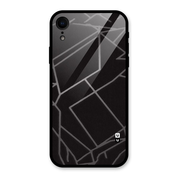 Silver Angle Design Glass Back Case for XR