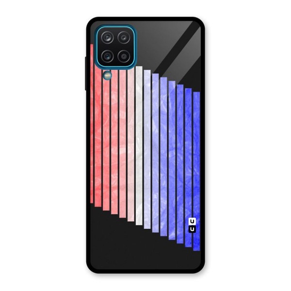 Simple Bars Glass Back Case for Galaxy A12