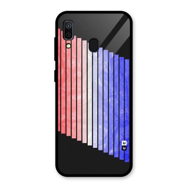 Simple Bars Glass Back Case for Galaxy A30