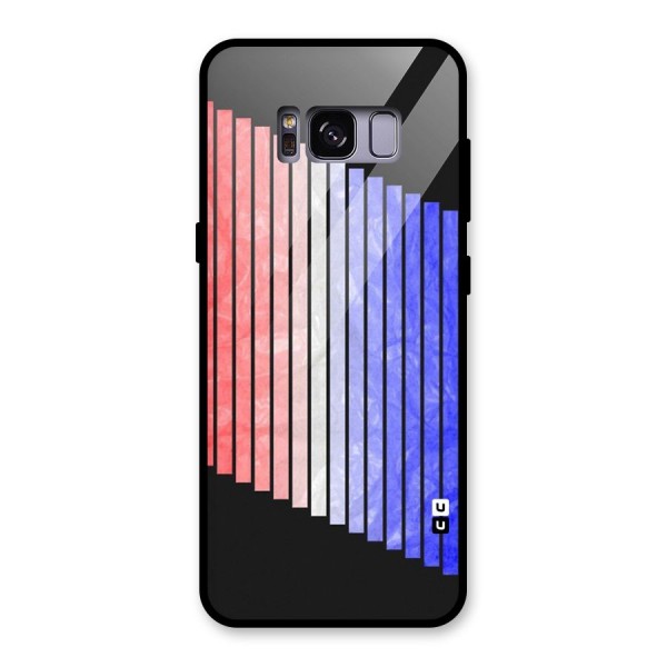 Simple Bars Glass Back Case for Galaxy S8