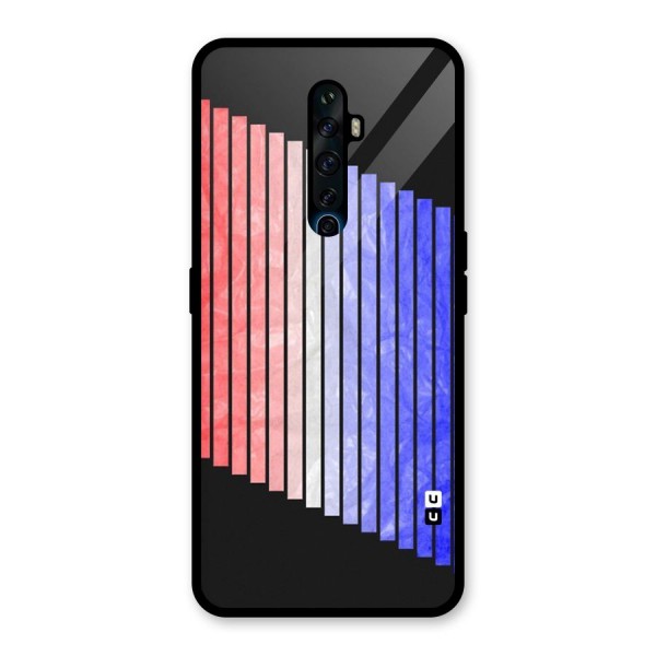 Simple Bars Glass Back Case for Oppo Reno2 Z