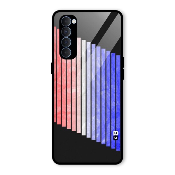 Simple Bars Glass Back Case for Oppo Reno4 Pro