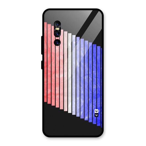 Simple Bars Glass Back Case for Vivo V15 Pro