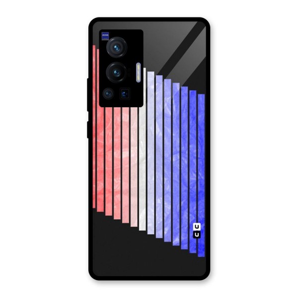 Simple Bars Glass Back Case for Vivo X70 Pro