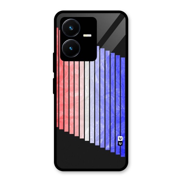 Simple Bars Glass Back Case for Vivo Y22