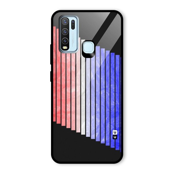 Simple Bars Glass Back Case for Vivo Y30