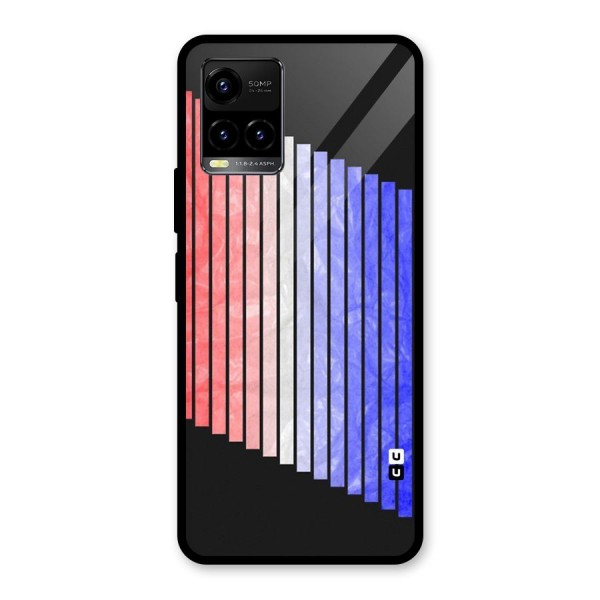 Simple Bars Glass Back Case for Vivo Y33s