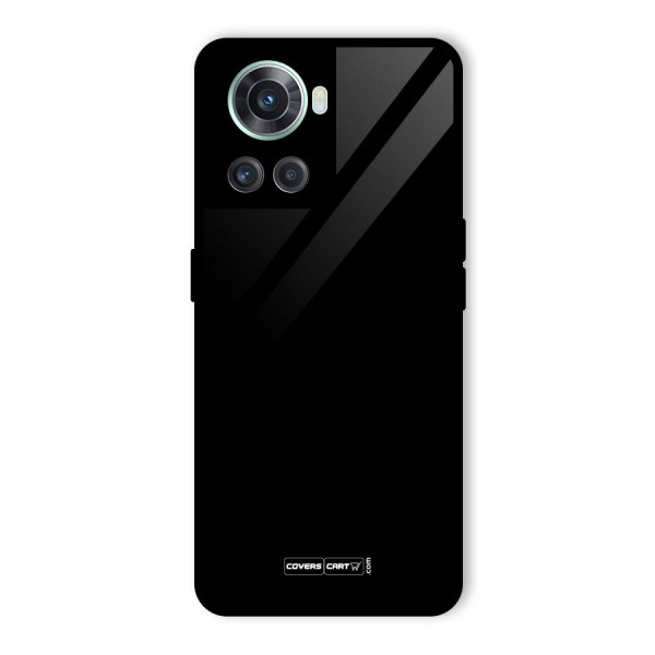 Simple Black Glass Back Case for OnePlus 10R