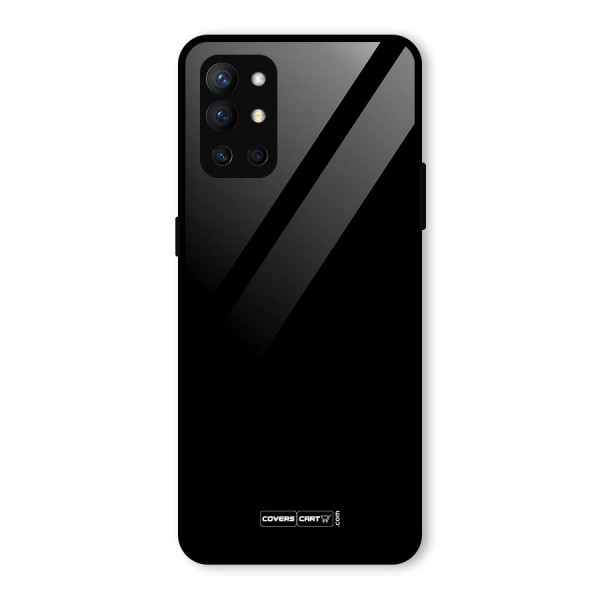 Simple Black Glass Back Case for OnePlus 9R