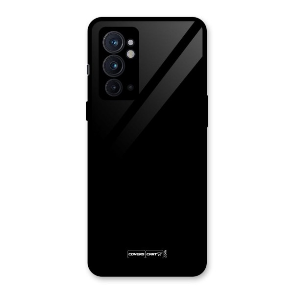 Simple Black Glass Back Case for OnePlus 9RT 5G