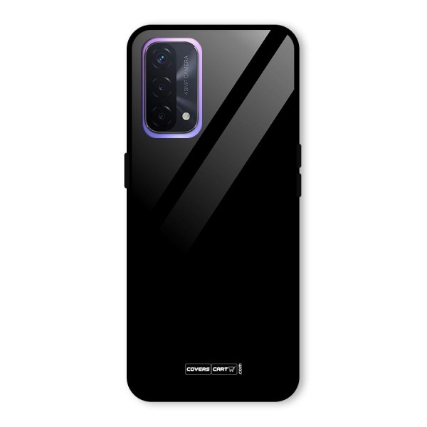 Simple Black Glass Back Case for Oppo A74 5G