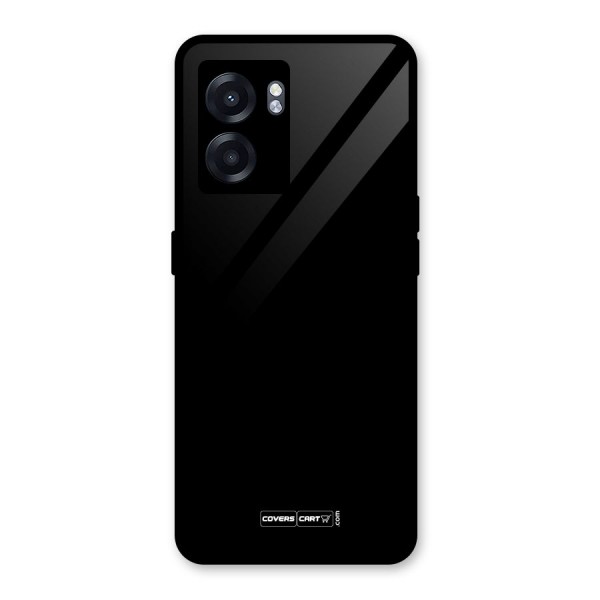 Simple Black Glass Back Case for Oppo K10 (5G)