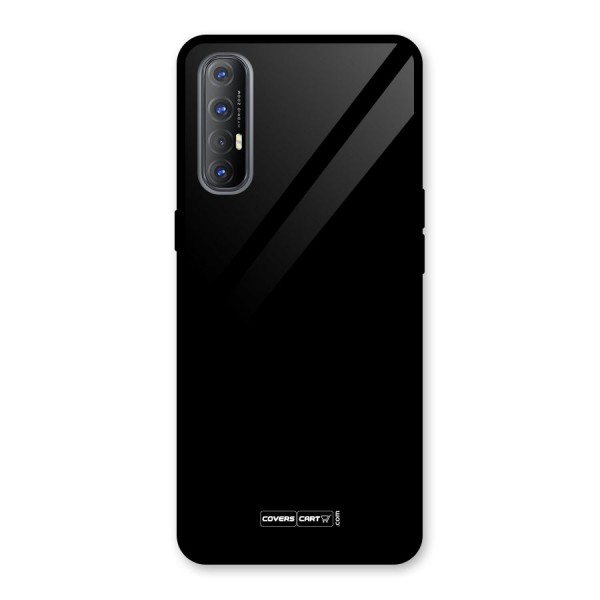 Simple Black Glass Back Case for Oppo Reno3 Pro