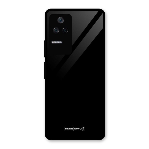 Simple Black Glass Back Case for Poco F4 5G