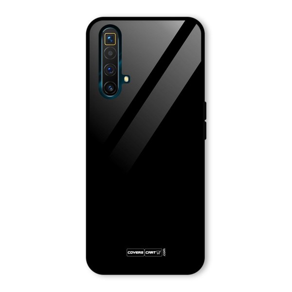 Simple Black Glass Back Case for Realme X3 SuperZoom