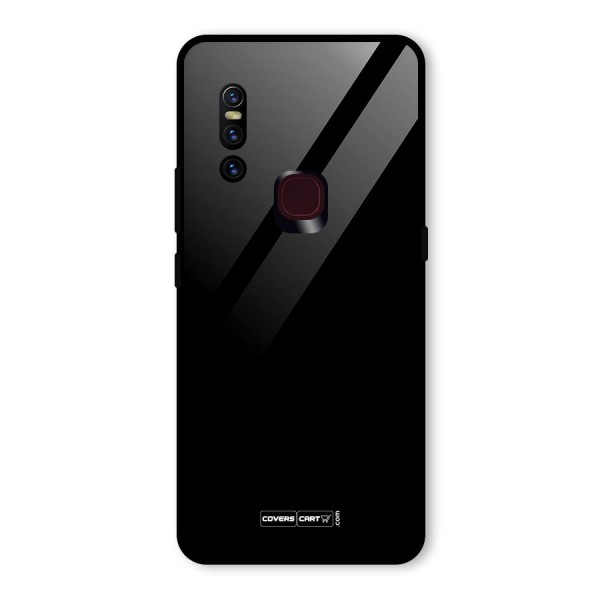 Simple Black Glass Back Case for Vivo V15