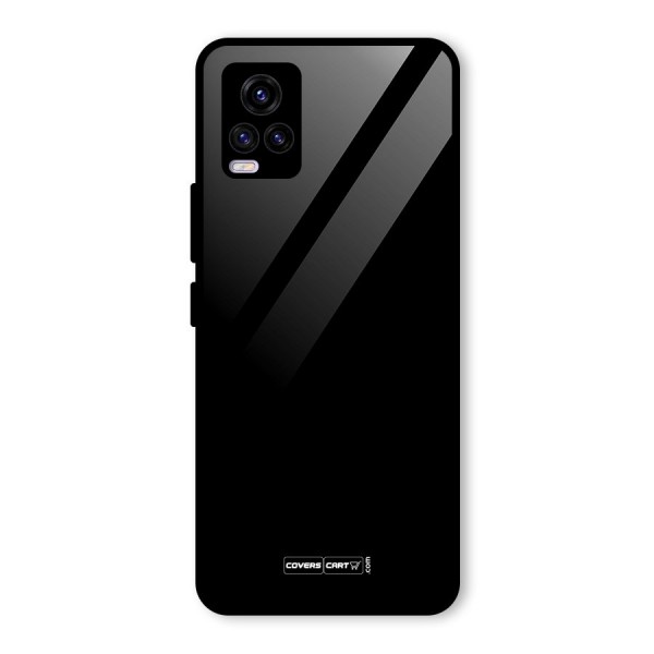 Simple Black Glass Back Case for Vivo V20