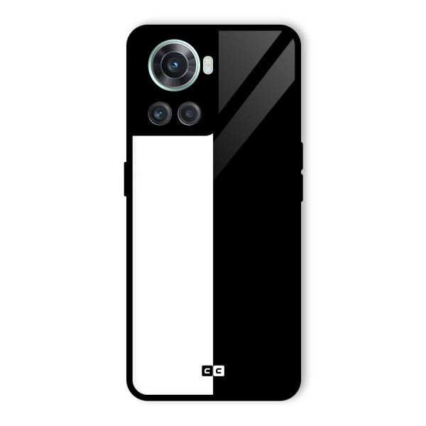 Simple Black White Glass Back Case for OnePlus 10R