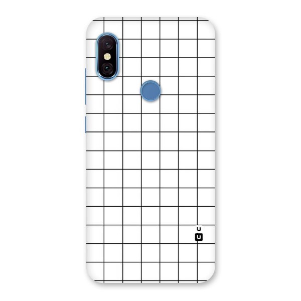 Simple Checks Back Case for Redmi Note 6 Pro