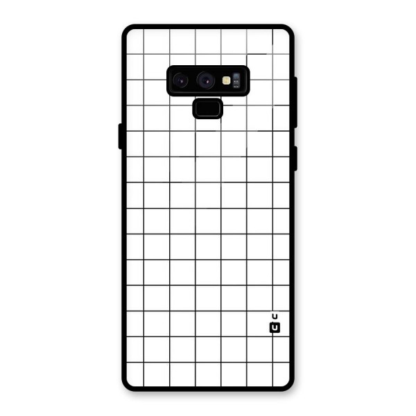 Simple Checks Glass Back Case for Galaxy Note 9