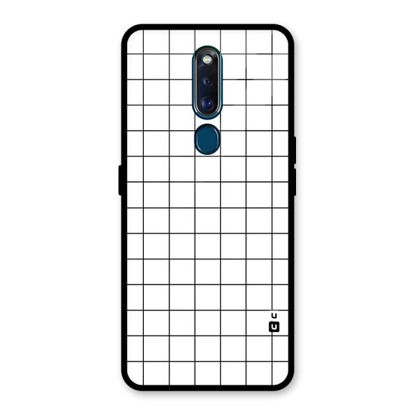 Simple Checks Glass Back Case for Oppo F11 Pro