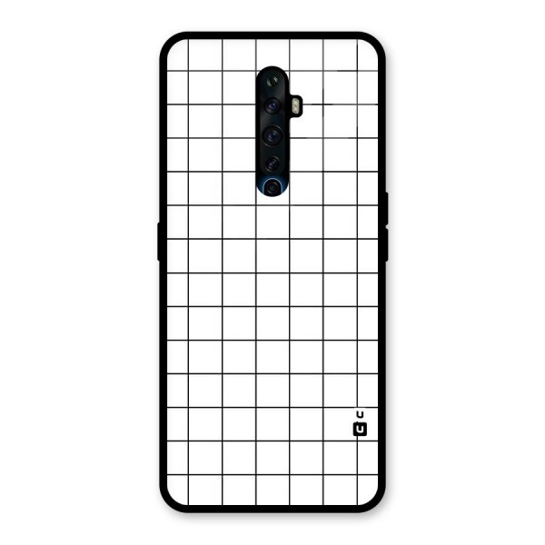 Simple Checks Glass Back Case for Oppo Reno2 Z