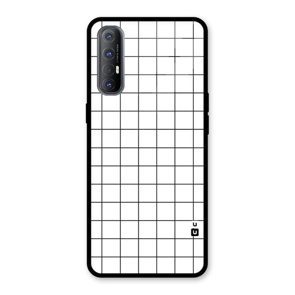 Simple Checks Glass Back Case for Oppo Reno3 Pro