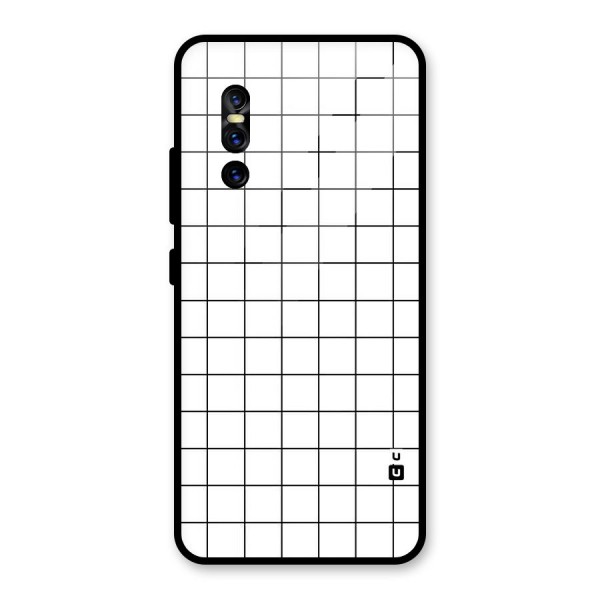 Simple Checks Glass Back Case for Vivo V15 Pro