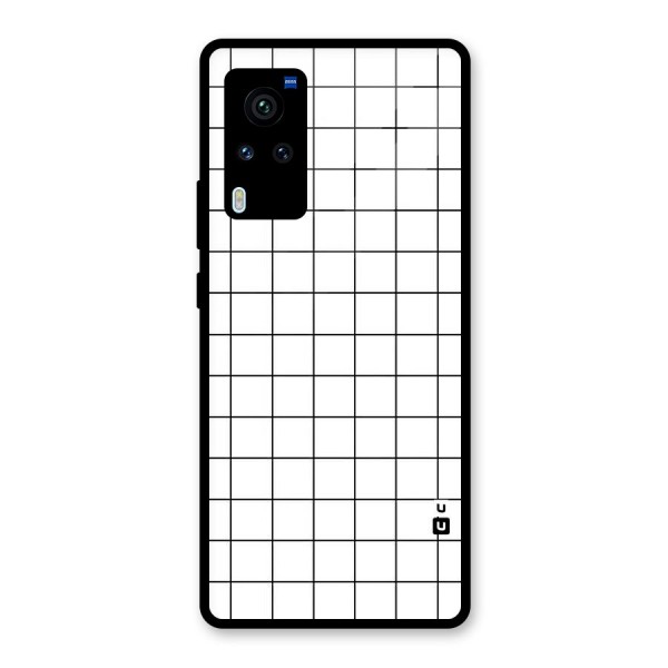 Simple Checks Glass Back Case for Vivo X60 Pro