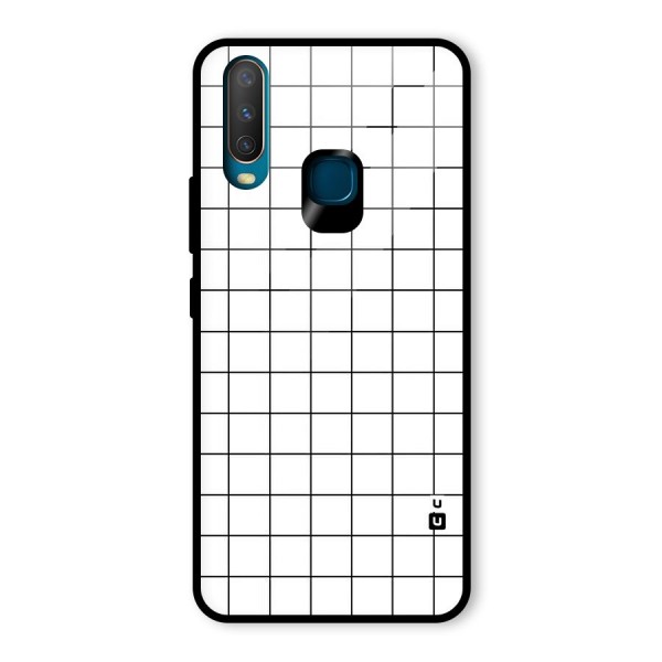 Simple Checks Glass Back Case for Vivo Y12