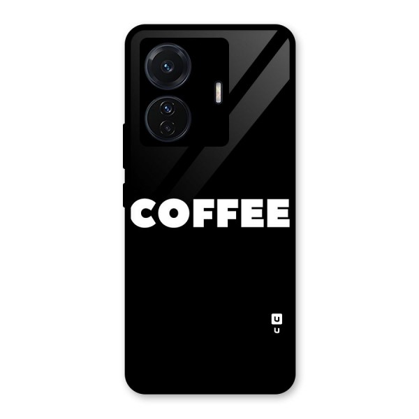 Simple Coffee Glass Back Case for Vivo T1 Pro