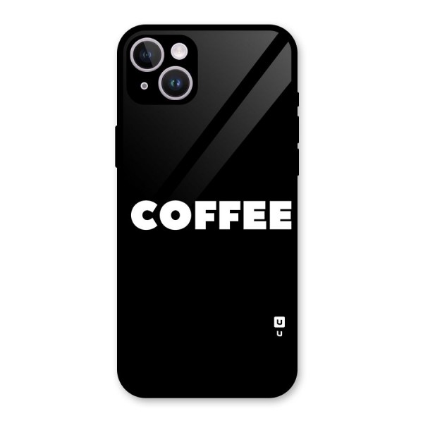 Simple Coffee Glass Back Case for iPhone 14 Plus