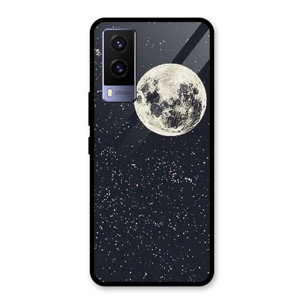 Simple Galaxy Glass Back Case for Vivo V21e 5G