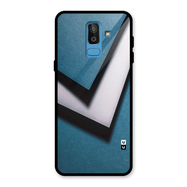 Simple Right Tick Glass Back Case for Galaxy J8