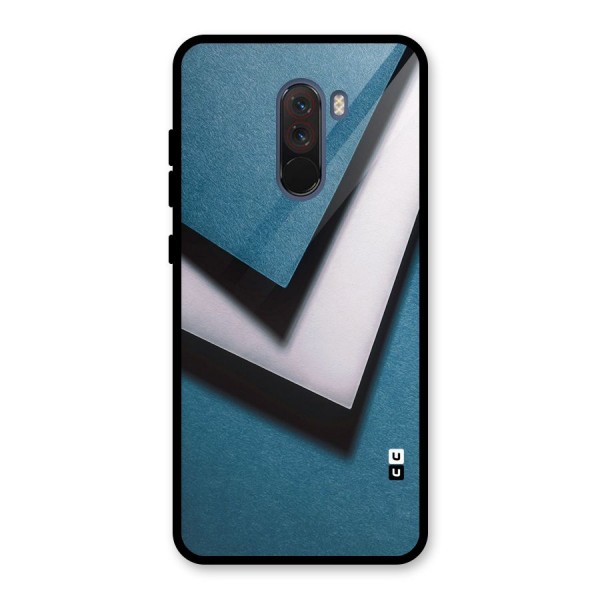 Simple Right Tick Glass Back Case for Poco F1