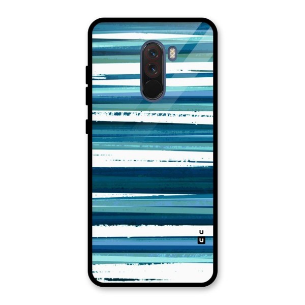 Simple Soothing Lines Glass Back Case for Poco F1