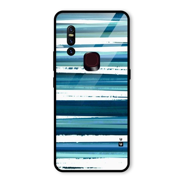 Simple Soothing Lines Glass Back Case for Vivo V15