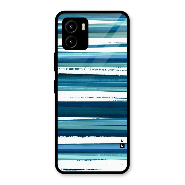 Simple Soothing Lines Glass Back Case for Vivo Y15s