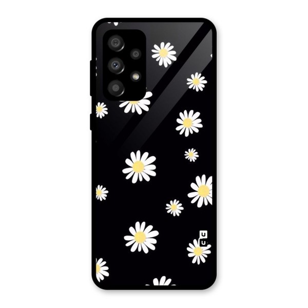 Simple Sunflowers Pattern Glass Back Case for Galaxy A32