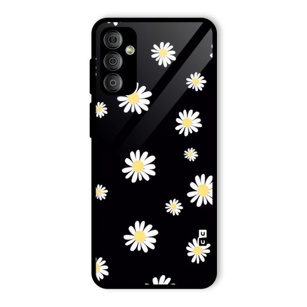 Simple Sunflowers Pattern Glass Back Case for Galaxy F23