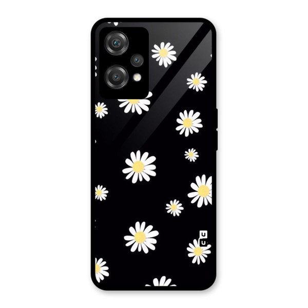 Simple Sunflowers Pattern Glass Back Case for OnePlus Nord CE 2 Lite 5G
